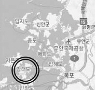 ▲신안군 섬 지역 지도
